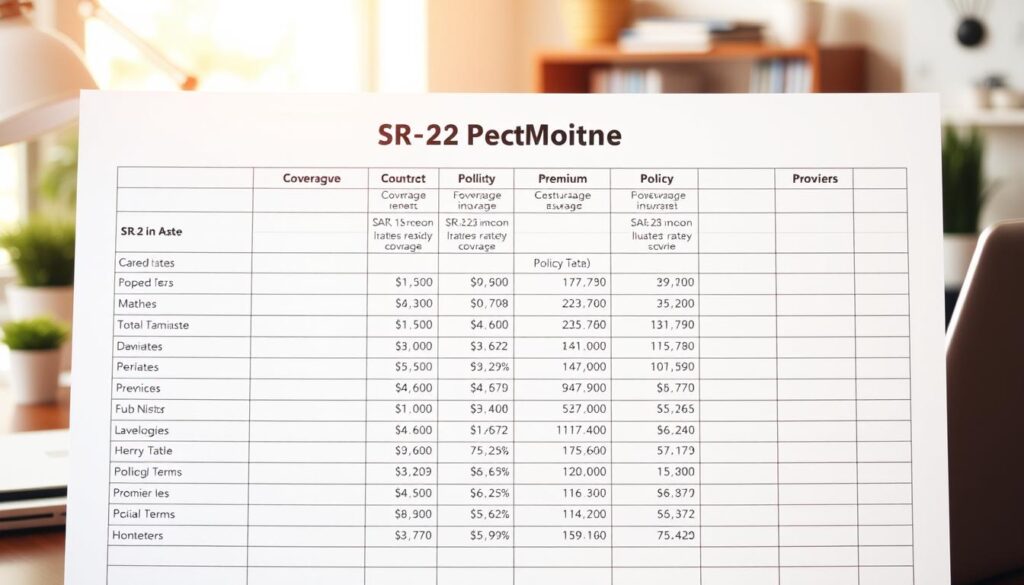SR-22 insurance rates comparison